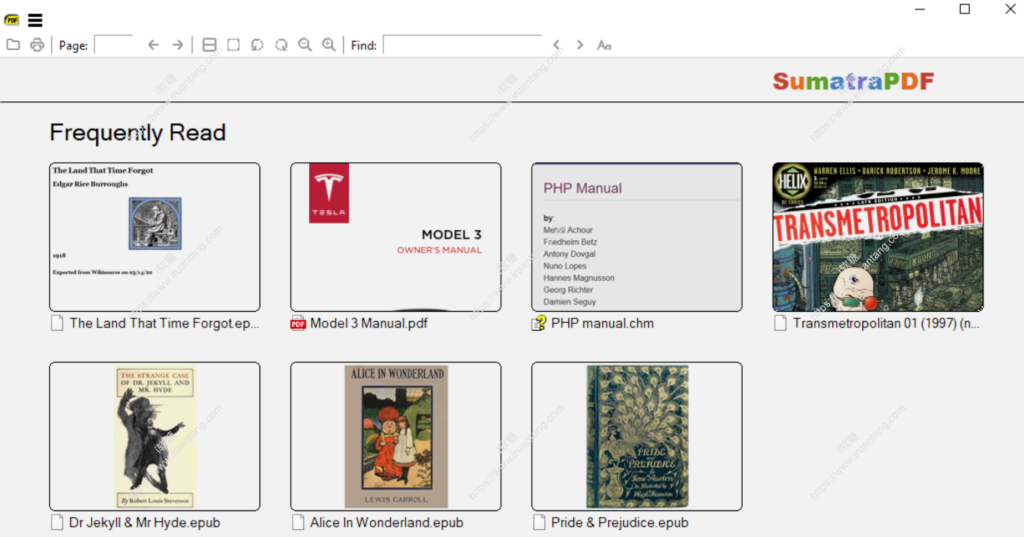 SumatraPDF - 免费轻量pdf阅读器