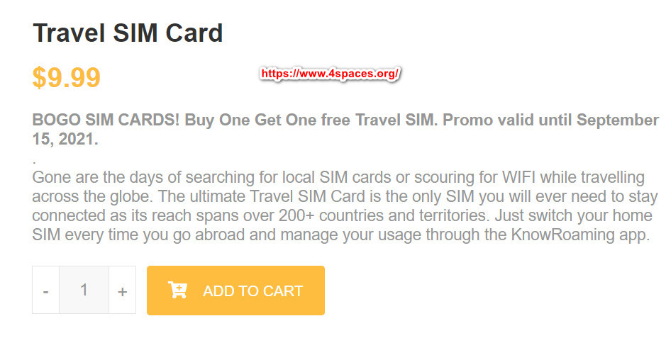 knowroaming travel sim card buy 2