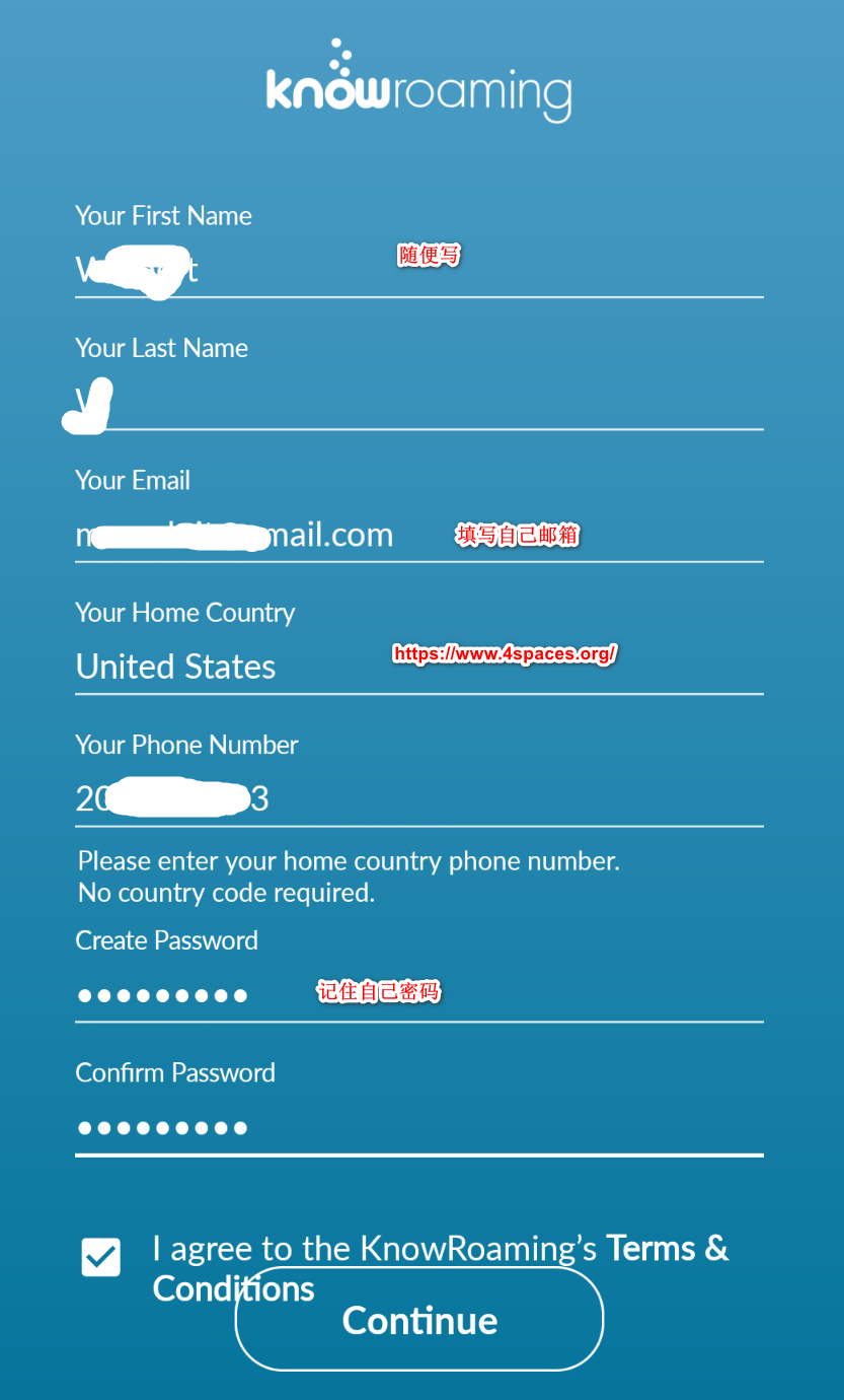knowroaming travel sim setup 2