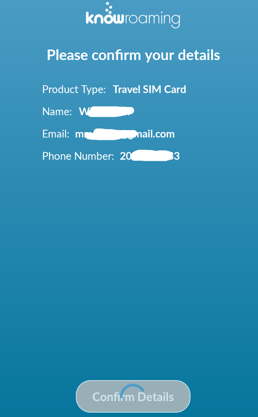 knowroaming travel sim setup 3
